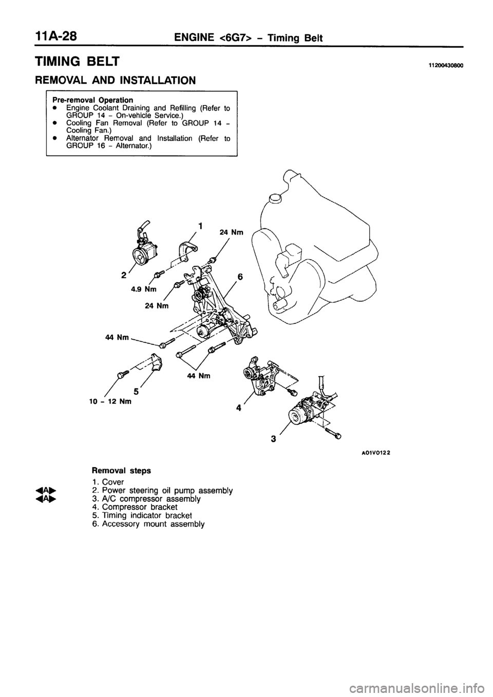 MITSUBISHI PAJERO SPORT 1999 Repair Manual 