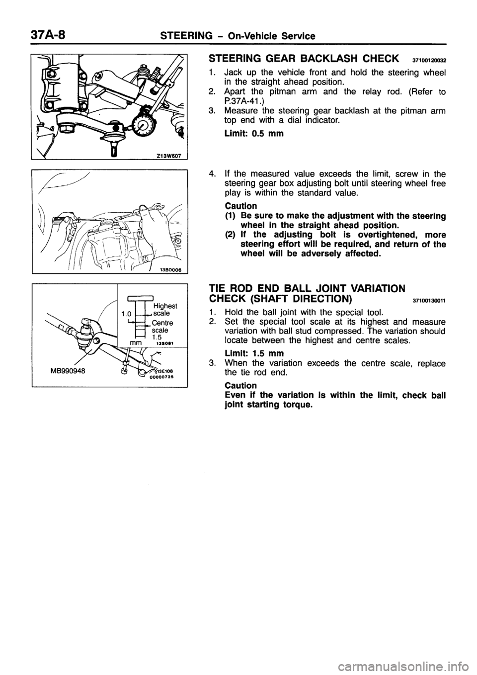 MITSUBISHI PAJERO SPORT 1999  Workshop Manual 