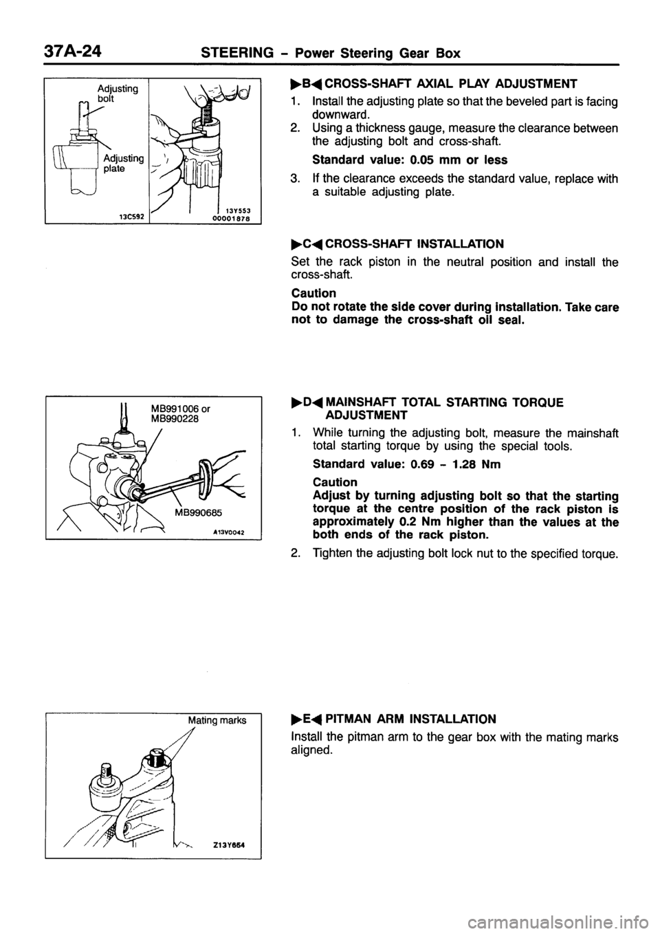 MITSUBISHI PAJERO SPORT 1999  Workshop Manual 