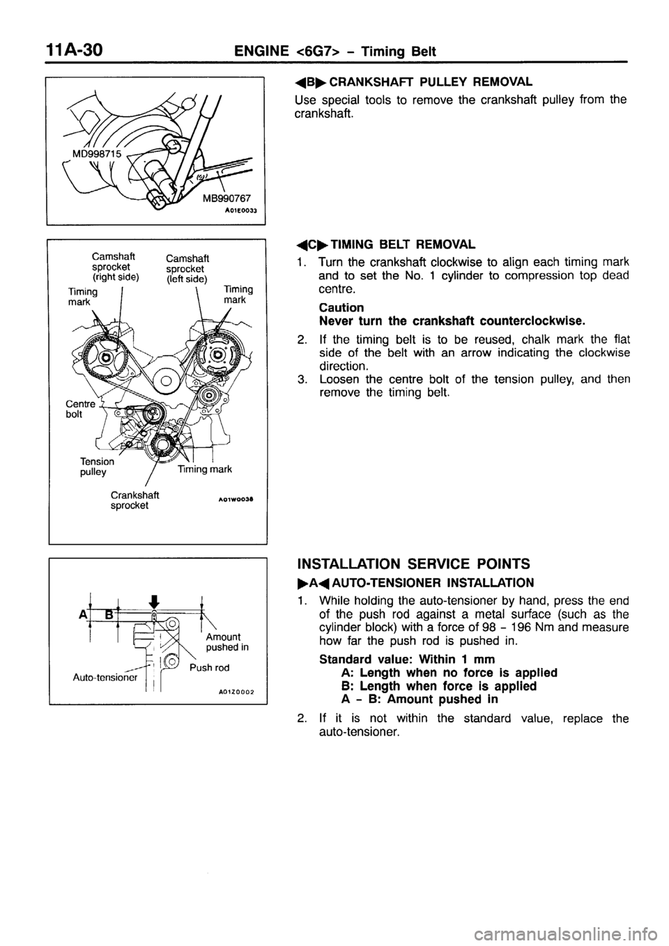 MITSUBISHI PAJERO SPORT 1999 Repair Manual 