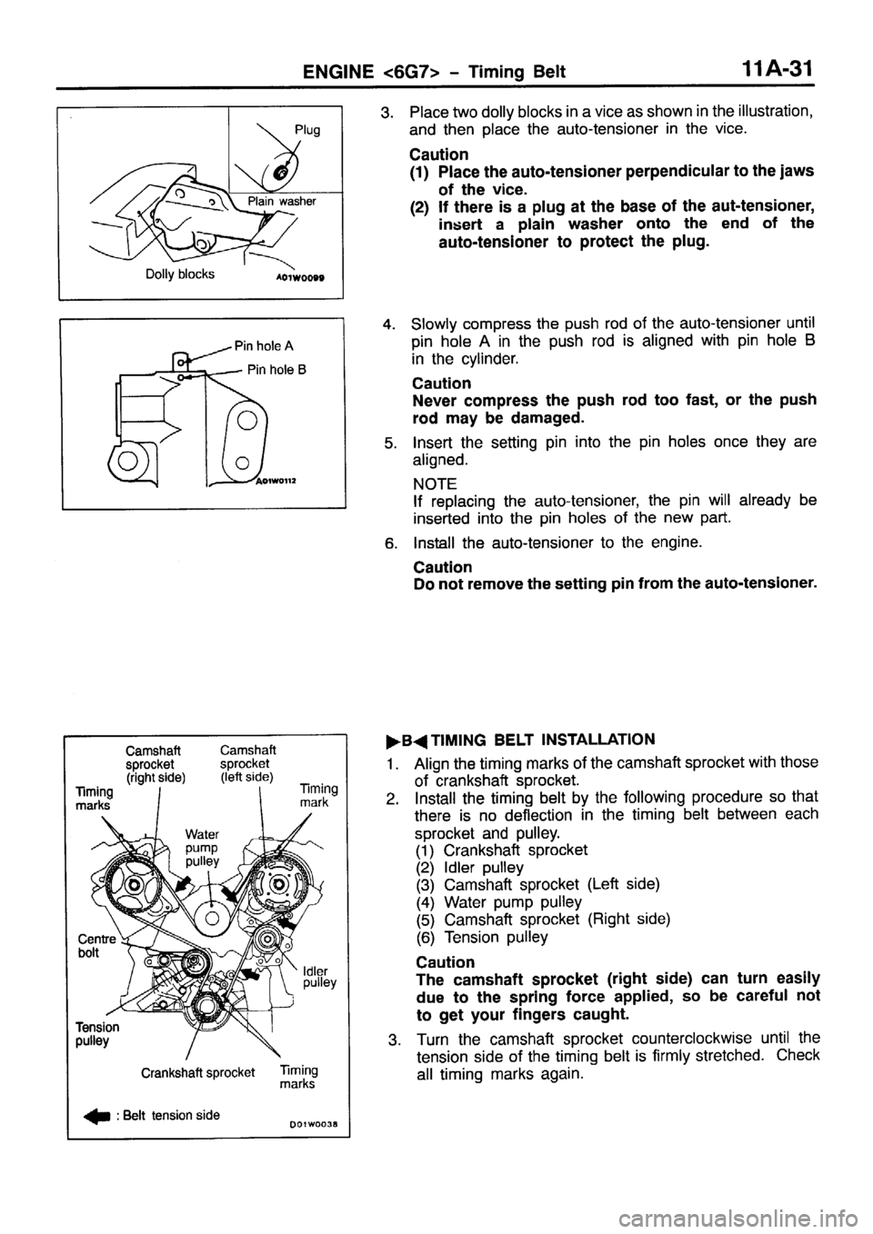 MITSUBISHI PAJERO SPORT 1999 Repair Manual 