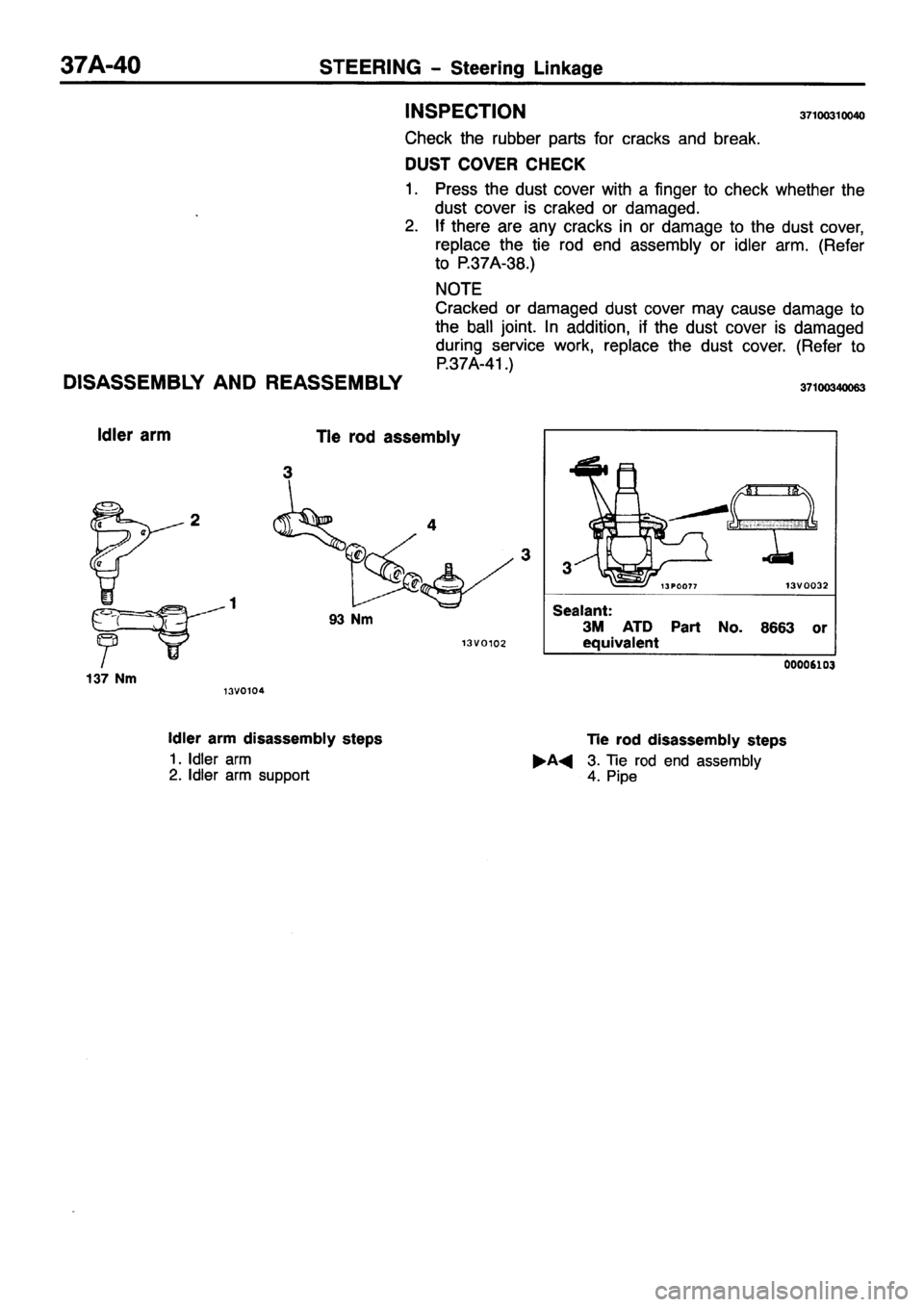 MITSUBISHI PAJERO SPORT 1999 Workshop Manual MITSUBISHI PAJERO SPORT 1999 Workshop Manual