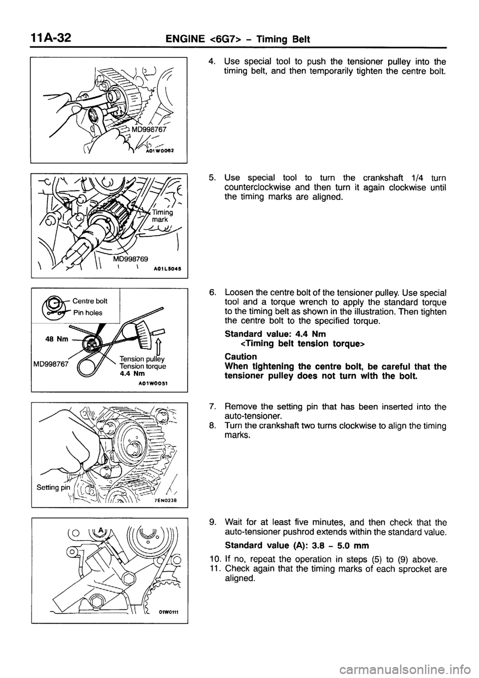 MITSUBISHI PAJERO SPORT 1999 Repair Manual 