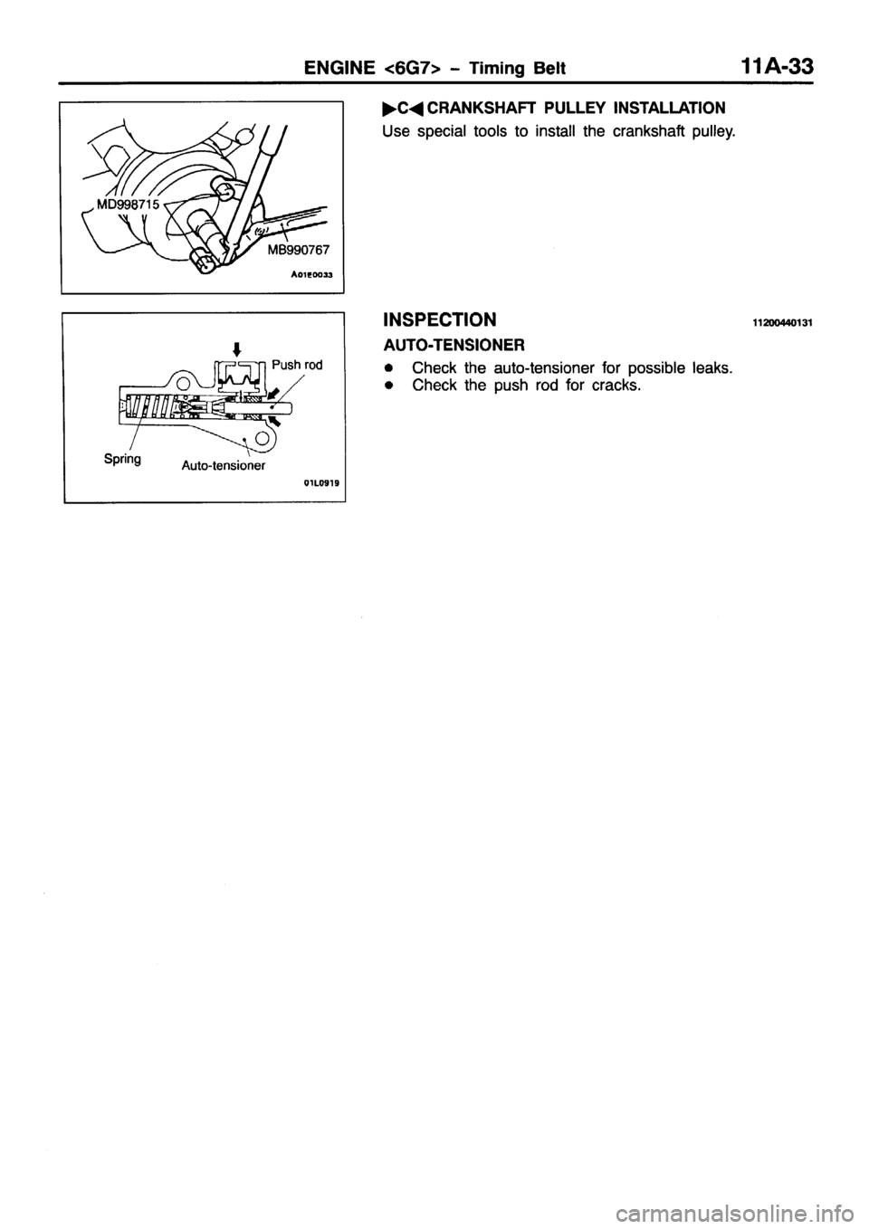MITSUBISHI PAJERO SPORT 1999 Repair Manual 