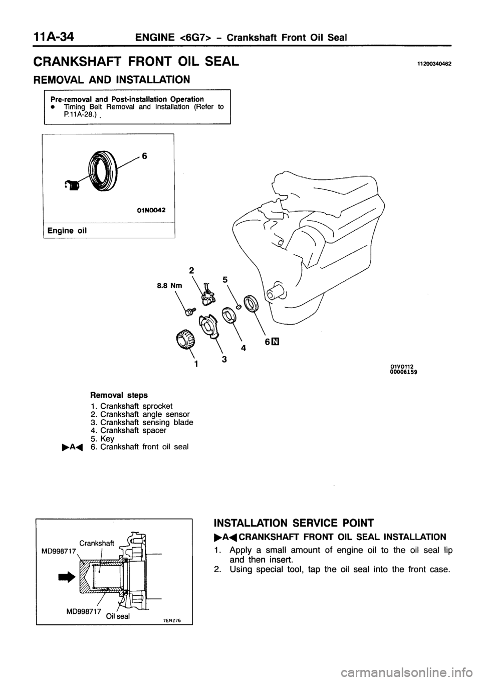 MITSUBISHI PAJERO SPORT 1999 Repair Manual 