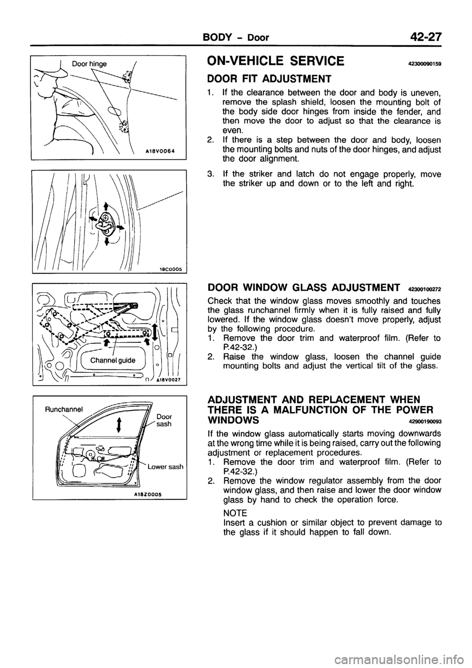 MITSUBISHI PAJERO SPORT 1999 Workshop Manual MITSUBISHI PAJERO SPORT 1999 Workshop Manual