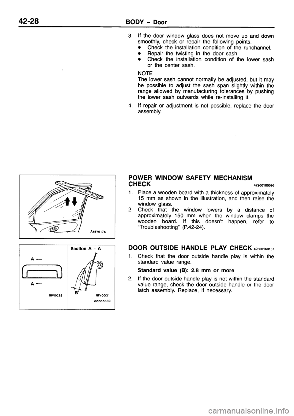 MITSUBISHI PAJERO SPORT 1999 Workshop Manual MITSUBISHI PAJERO SPORT 1999 Workshop Manual