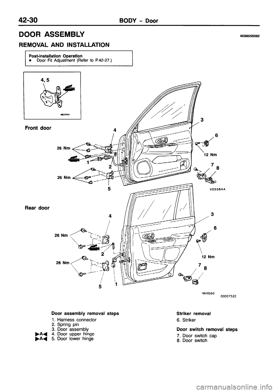 MITSUBISHI PAJERO SPORT 1999 Workshop Manual MITSUBISHI PAJERO SPORT 1999 Workshop Manual