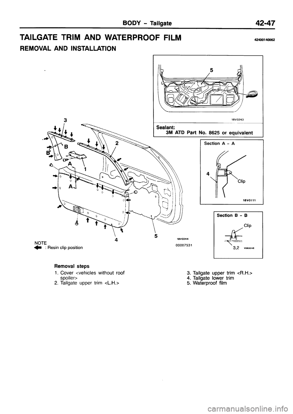MITSUBISHI PAJERO SPORT 1999 Workshop Manual MITSUBISHI PAJERO SPORT 1999 Workshop Manual