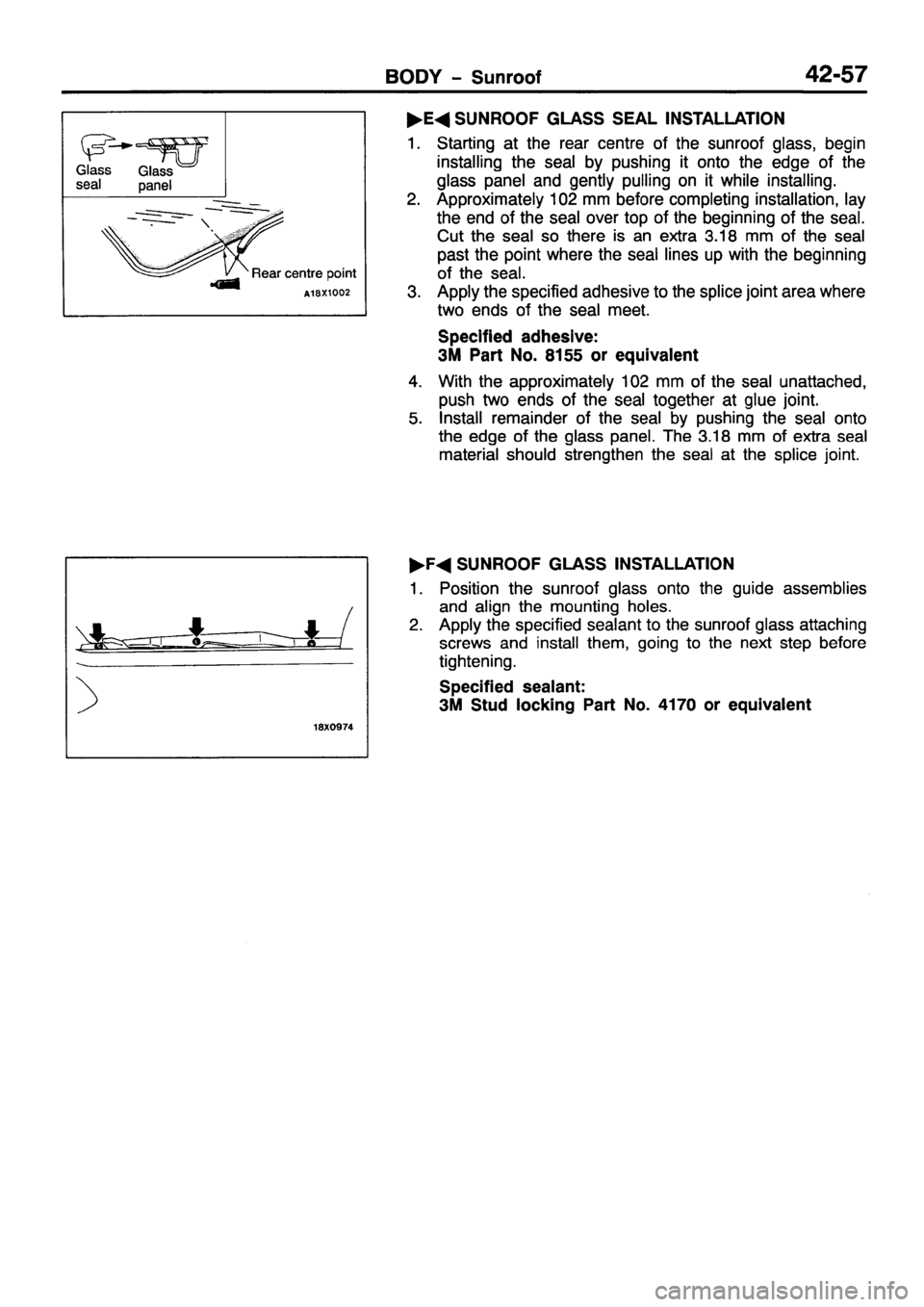 MITSUBISHI PAJERO SPORT 1999  Workshop Manual 