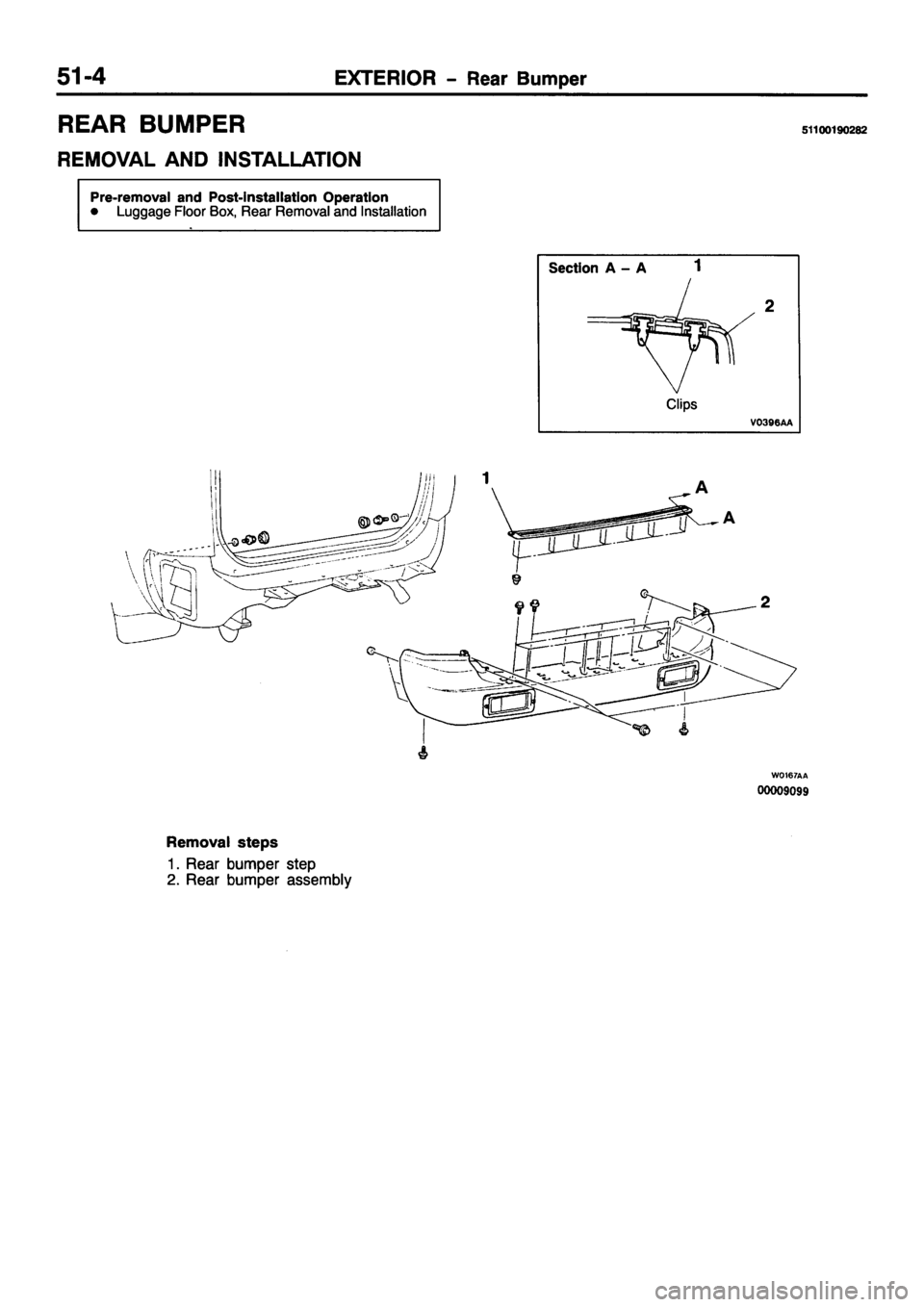 MITSUBISHI PAJERO SPORT 1999  Workshop Manual 