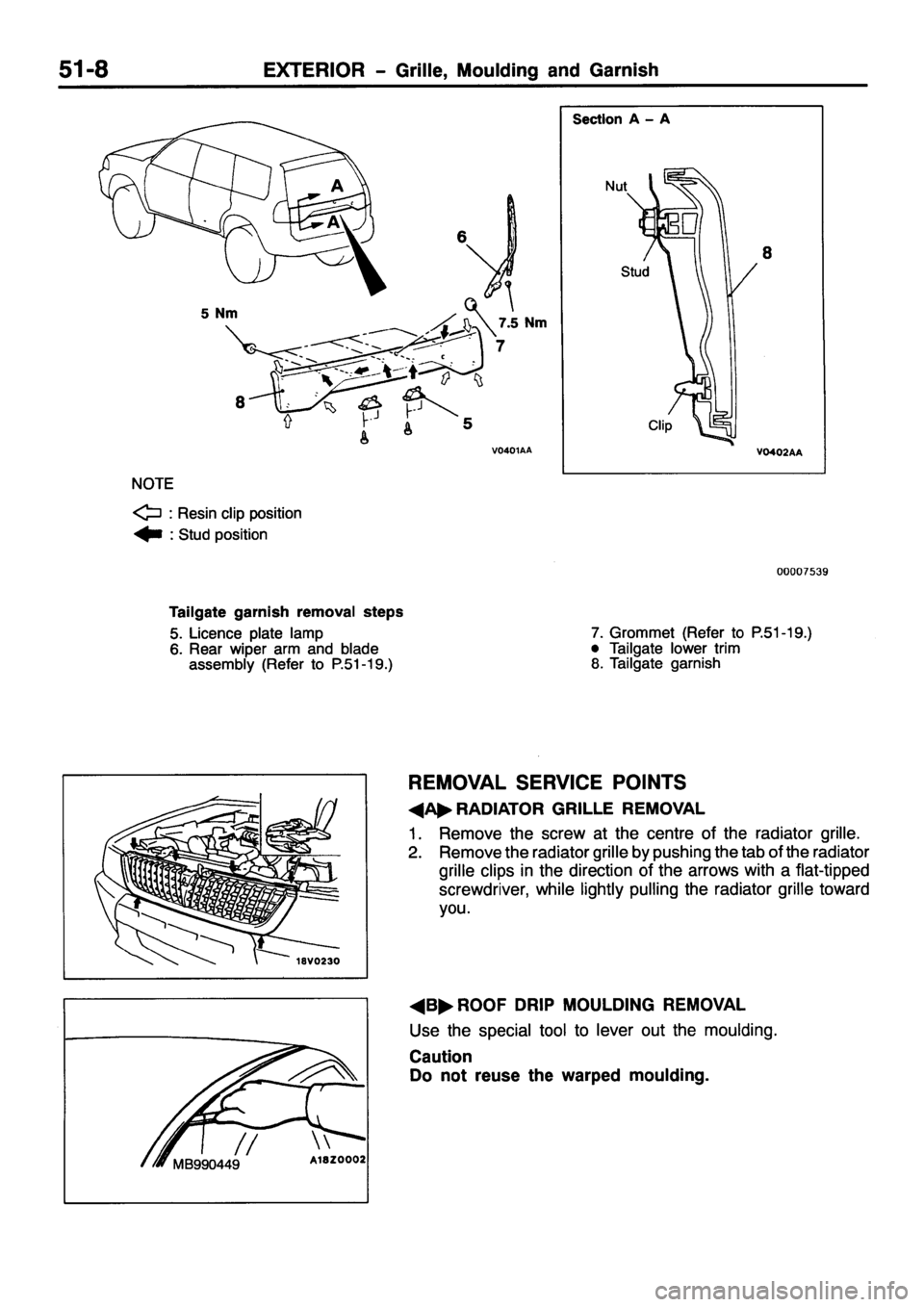 MITSUBISHI PAJERO SPORT 1999  Workshop Manual 
