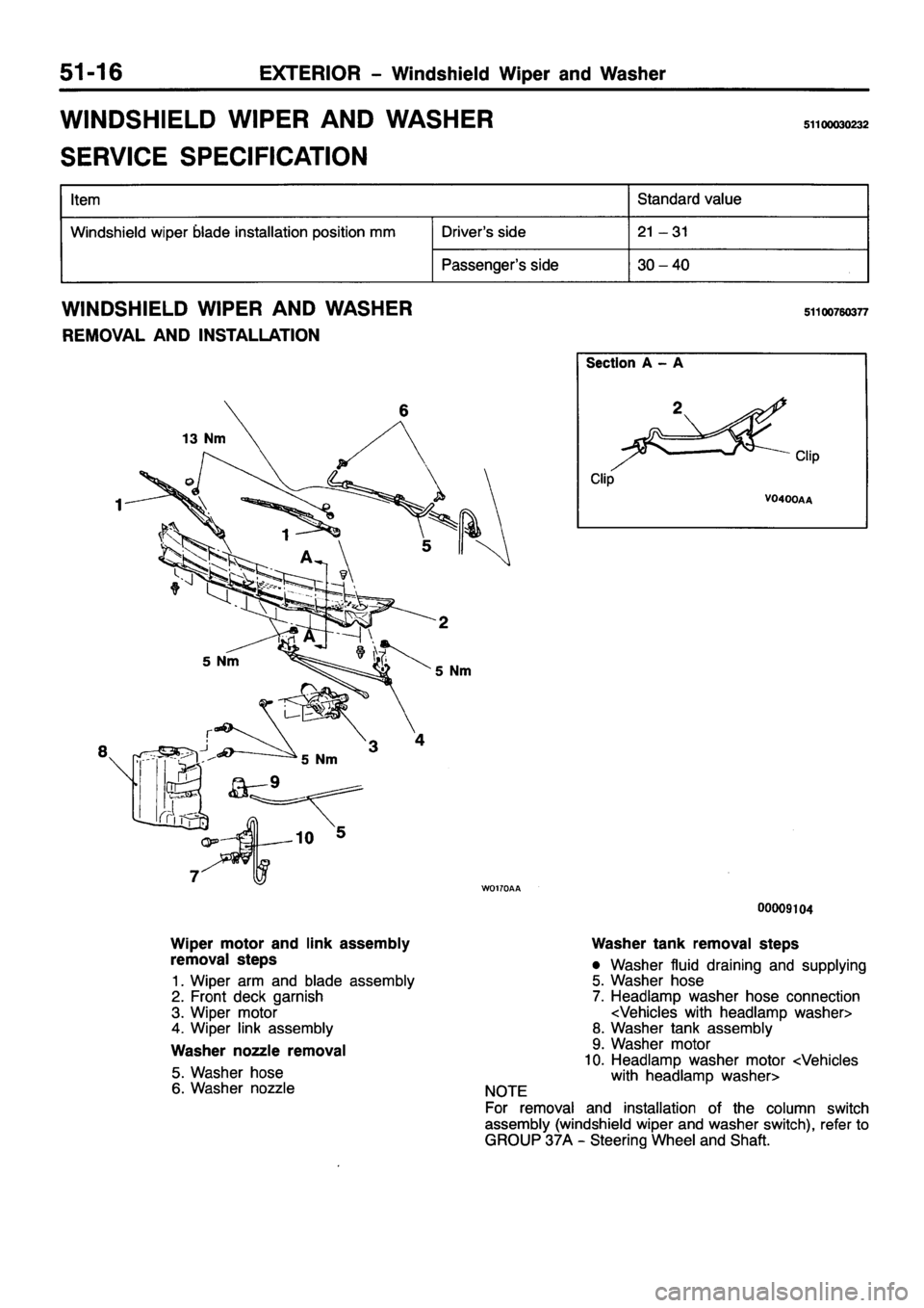 MITSUBISHI PAJERO SPORT 1999 Workshop Manual MITSUBISHI PAJERO SPORT 1999 Workshop Manual