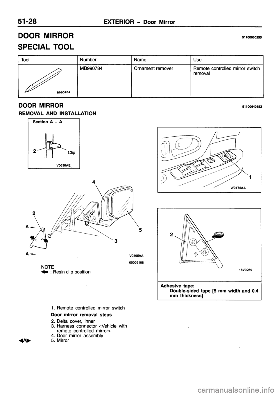 MITSUBISHI PAJERO SPORT 1999  Workshop Manual 