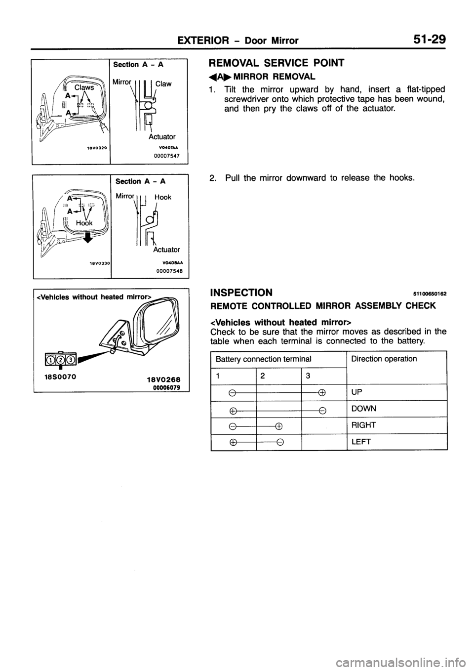MITSUBISHI PAJERO SPORT 1999  Workshop Manual 
