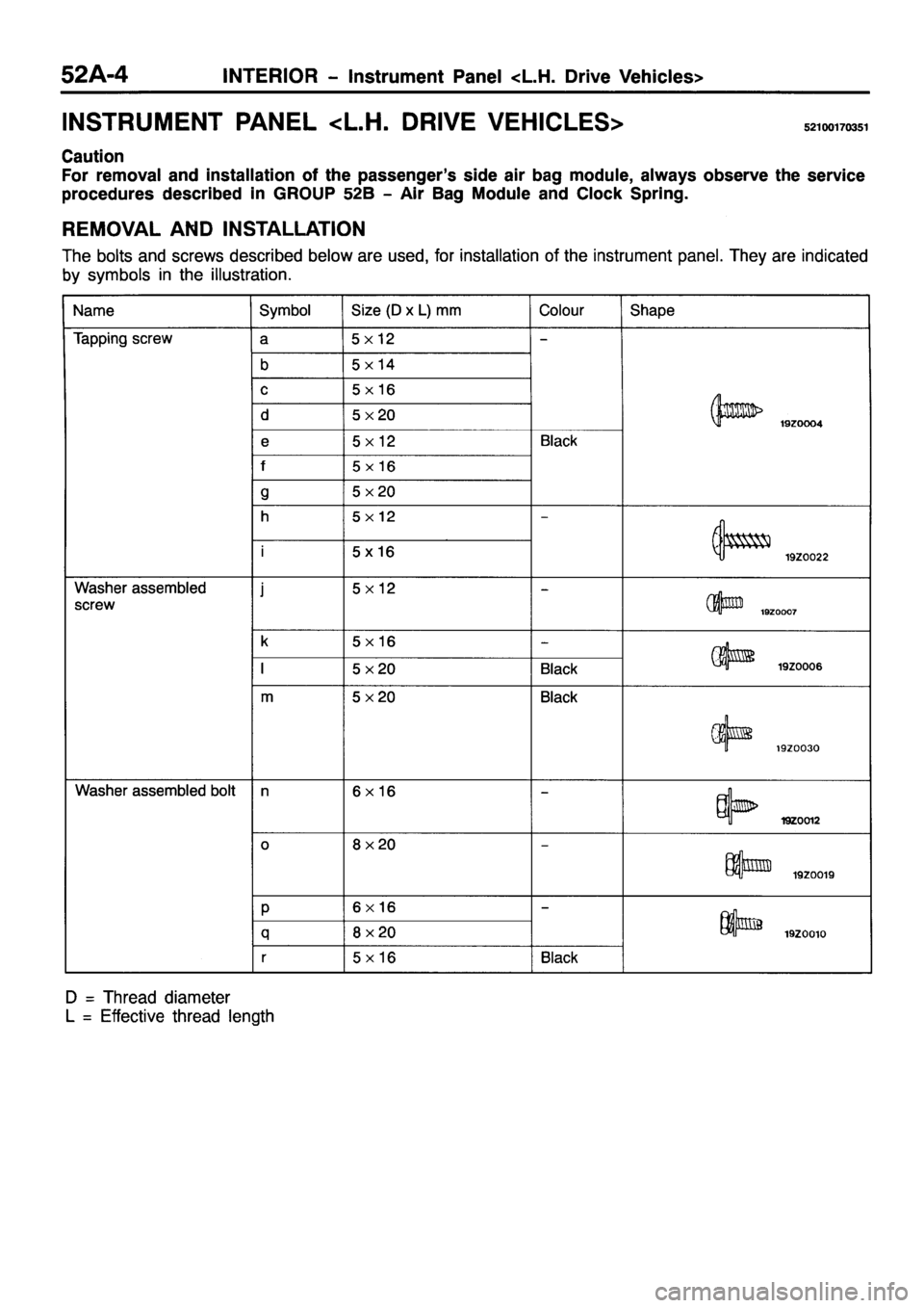 MITSUBISHI PAJERO SPORT 1999  Workshop Manual 