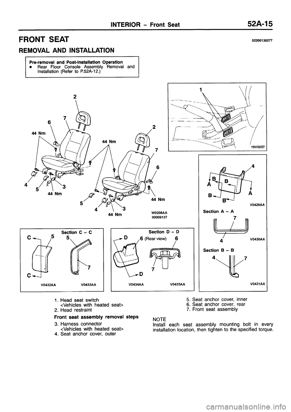 MITSUBISHI PAJERO SPORT 1999 Workshop Manual MITSUBISHI PAJERO SPORT 1999 Workshop Manual