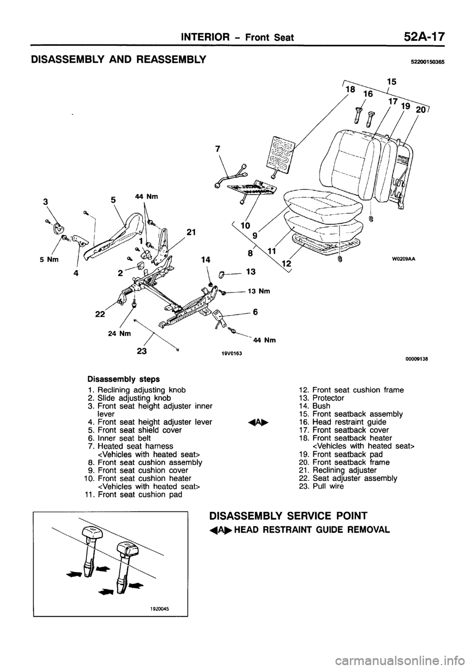 MITSUBISHI PAJERO SPORT 1999 Workshop Manual MITSUBISHI PAJERO SPORT 1999 Workshop Manual