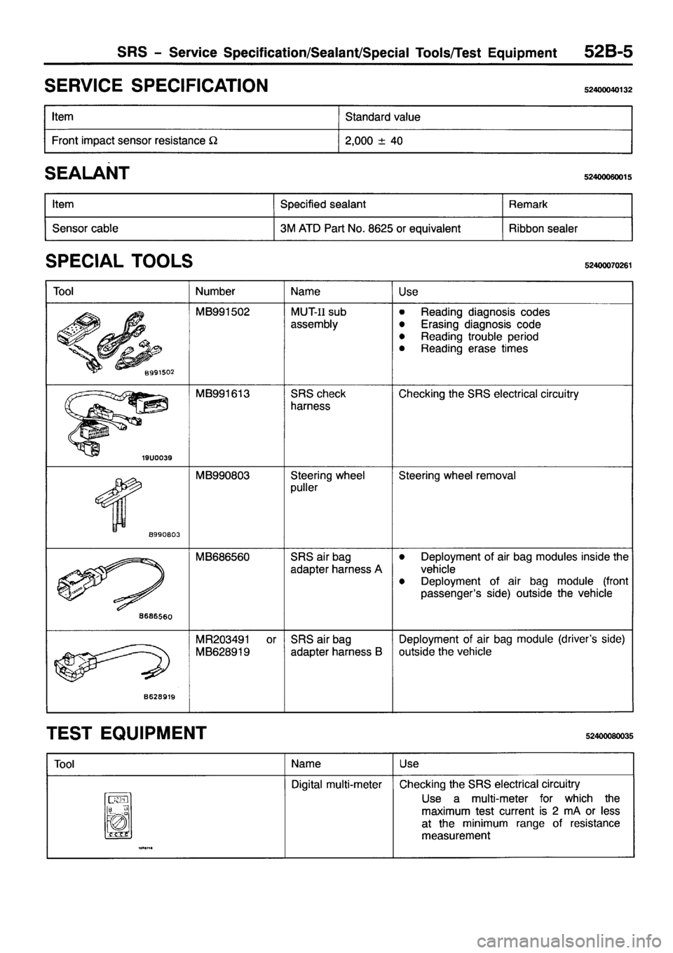 MITSUBISHI PAJERO SPORT 1999 Workshop Manual MITSUBISHI PAJERO SPORT 1999 Workshop Manual