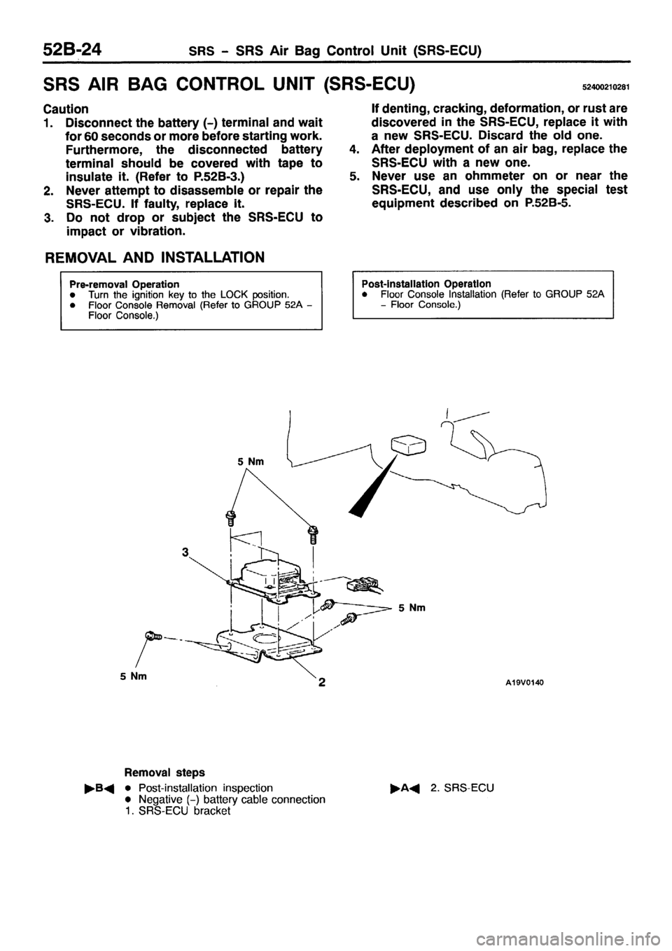 MITSUBISHI PAJERO SPORT 1999 Workshop Manual MITSUBISHI PAJERO SPORT 1999 Workshop Manual