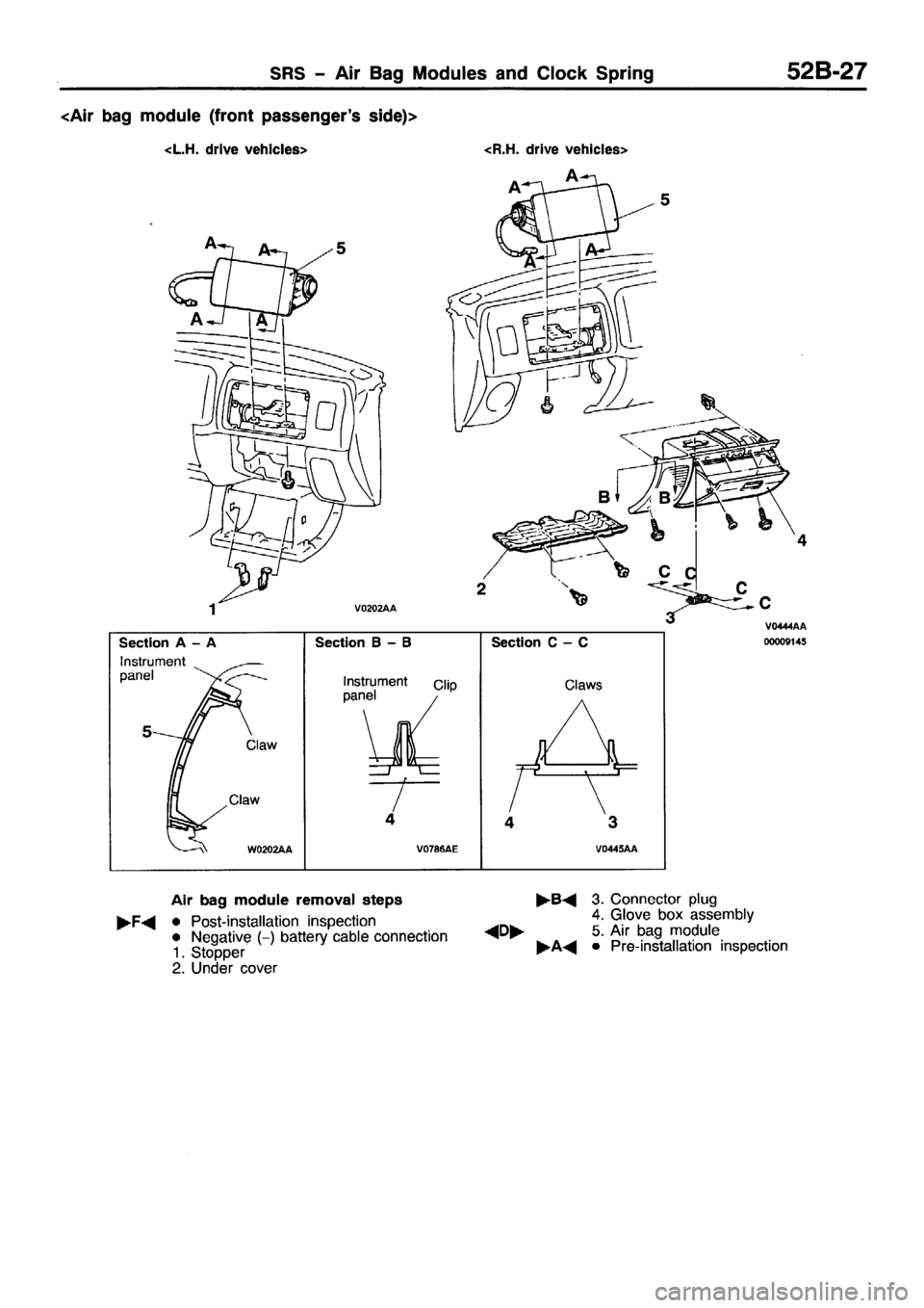 MITSUBISHI PAJERO SPORT 1999  Workshop Manual 