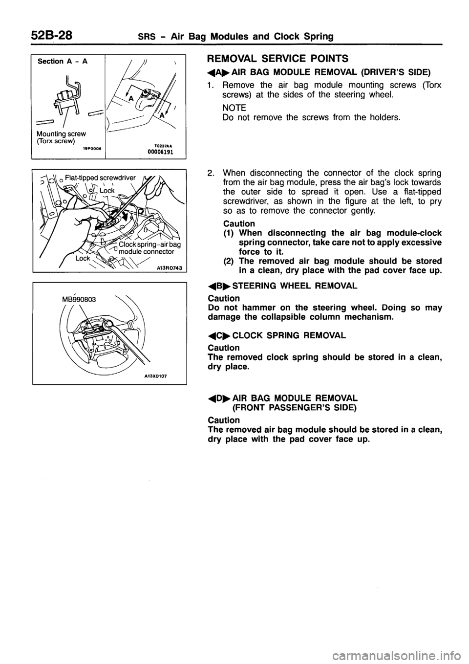 MITSUBISHI PAJERO SPORT 1999  Workshop Manual 