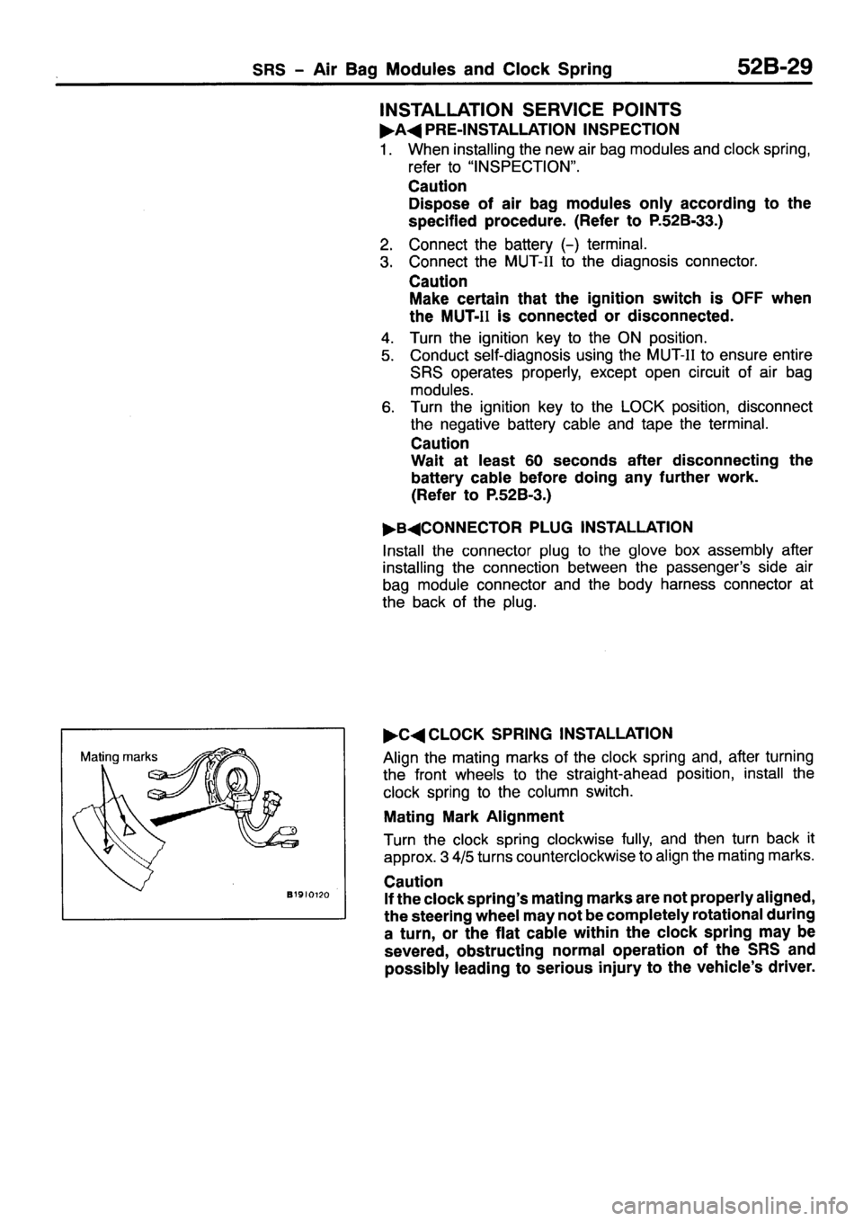 MITSUBISHI PAJERO SPORT 1999  Workshop Manual 