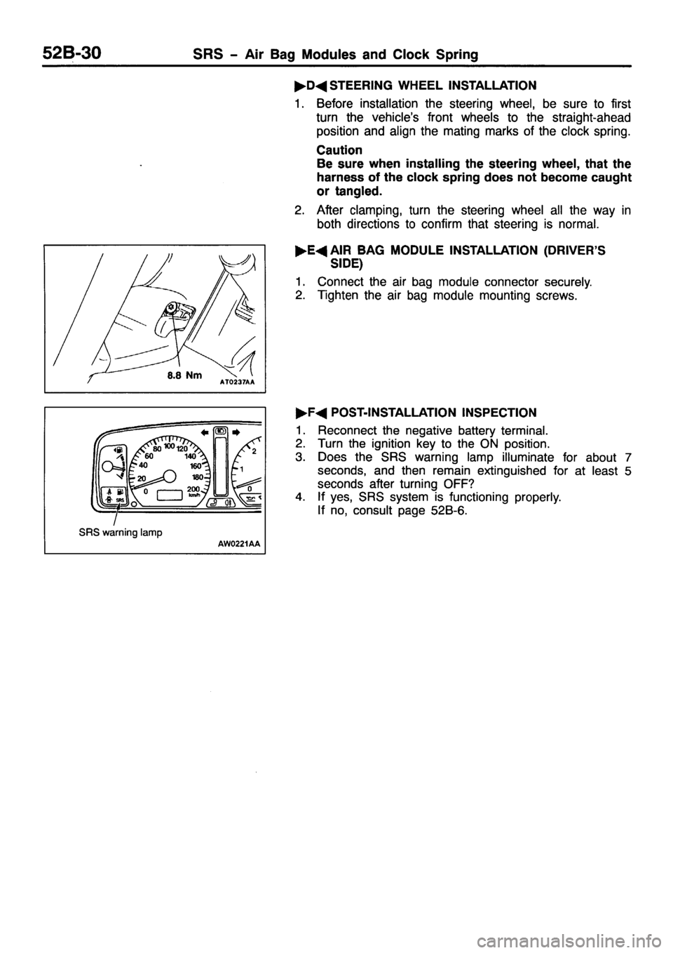 MITSUBISHI PAJERO SPORT 1999  Workshop Manual 