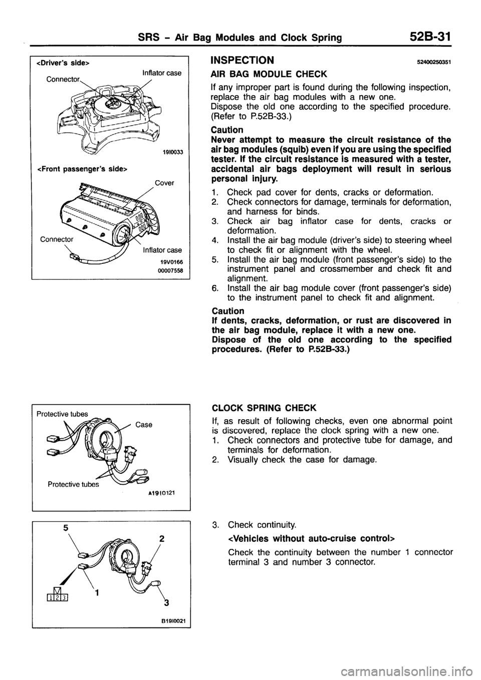 MITSUBISHI PAJERO SPORT 1999  Workshop Manual 