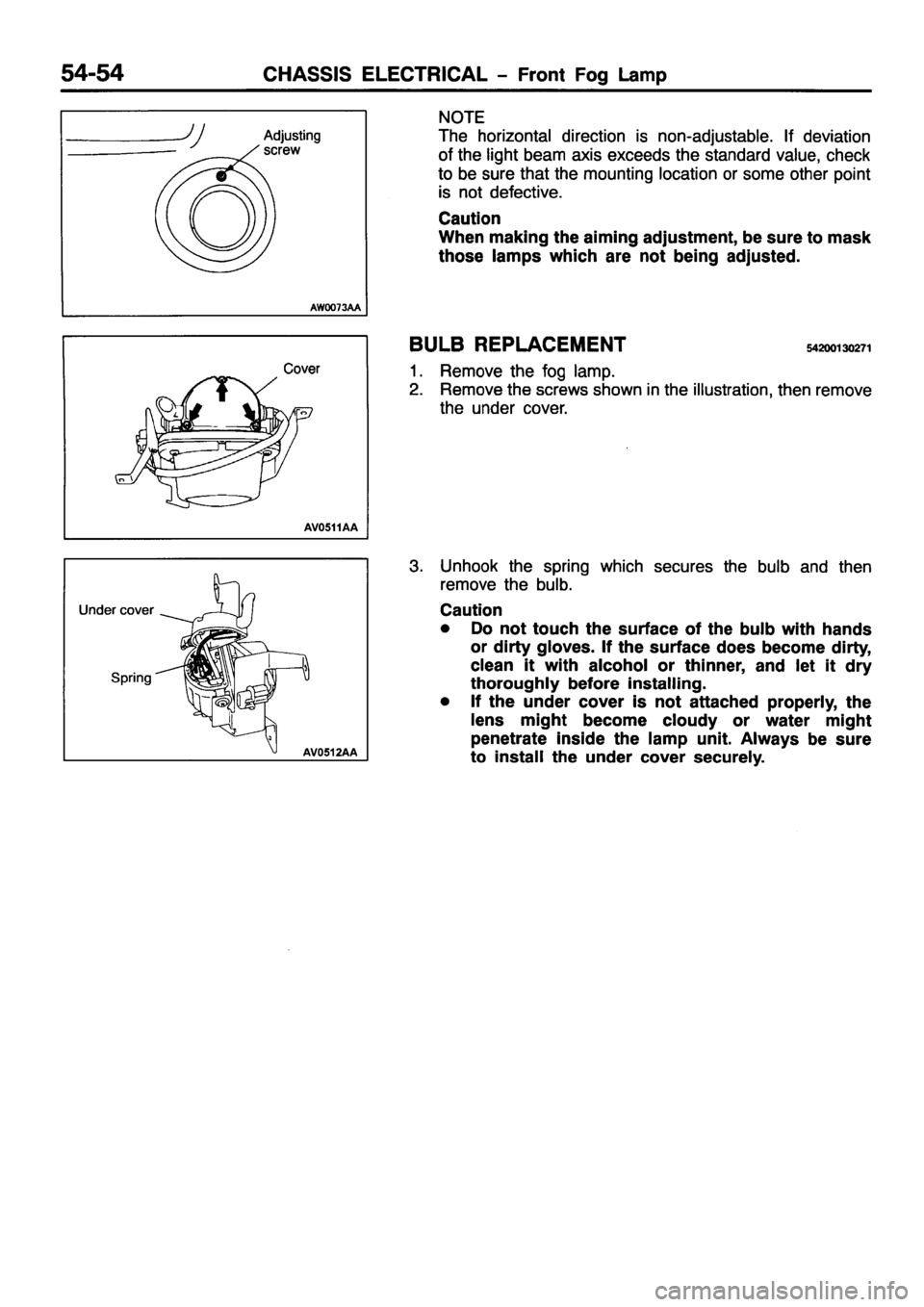 MITSUBISHI PAJERO SPORT 1999  Workshop Manual 