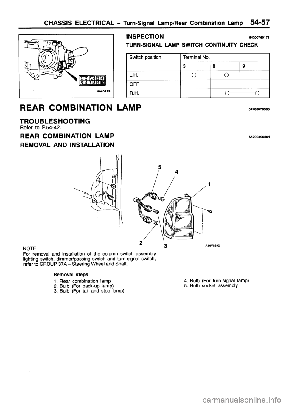 MITSUBISHI PAJERO SPORT 1999 Workshop Manual MITSUBISHI PAJERO SPORT 1999 Workshop Manual