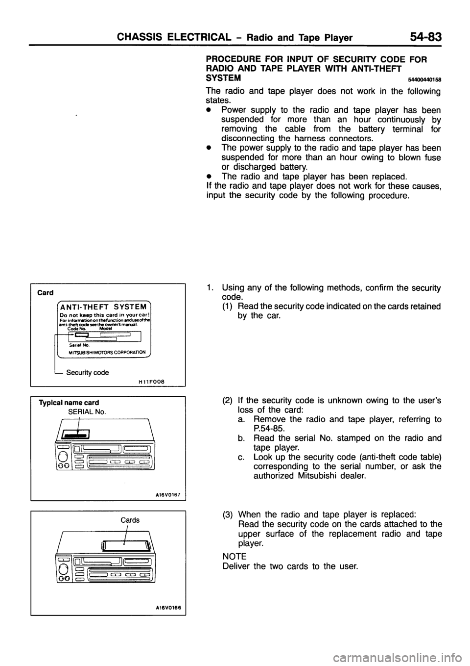 MITSUBISHI PAJERO SPORT 1999  Workshop Manual 