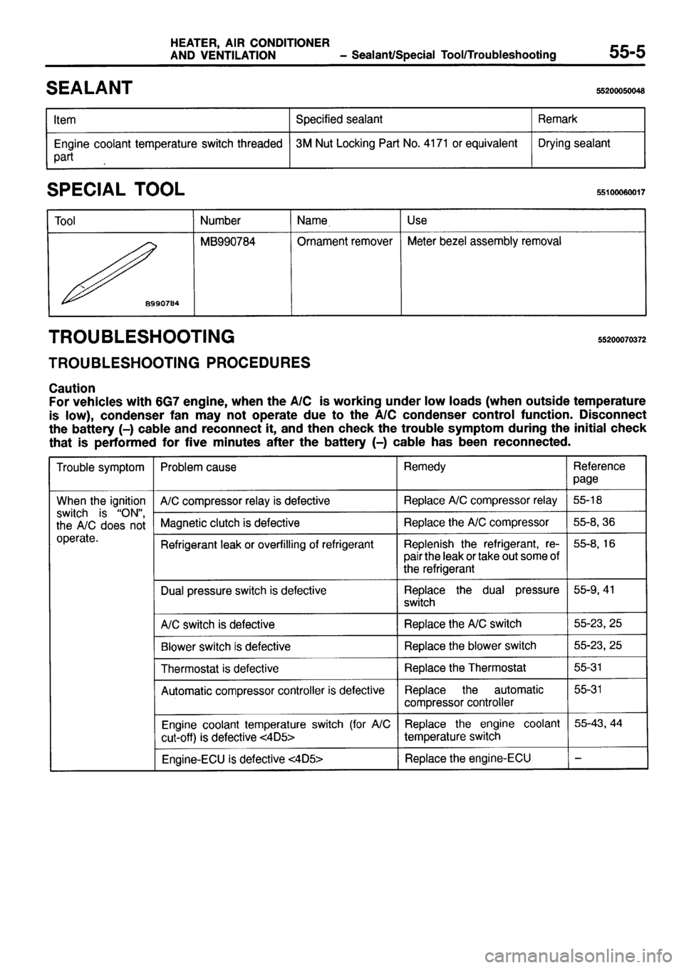 MITSUBISHI PAJERO SPORT 1999 Workshop Manual MITSUBISHI PAJERO SPORT 1999 Workshop Manual