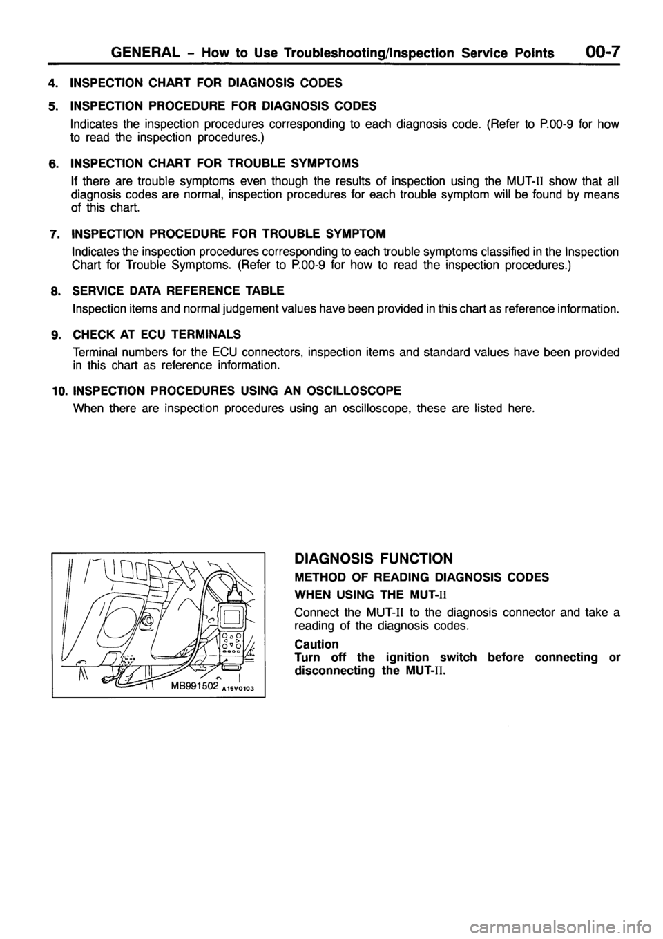 MITSUBISHI PAJERO SPORT 1999  Workshop Manual 