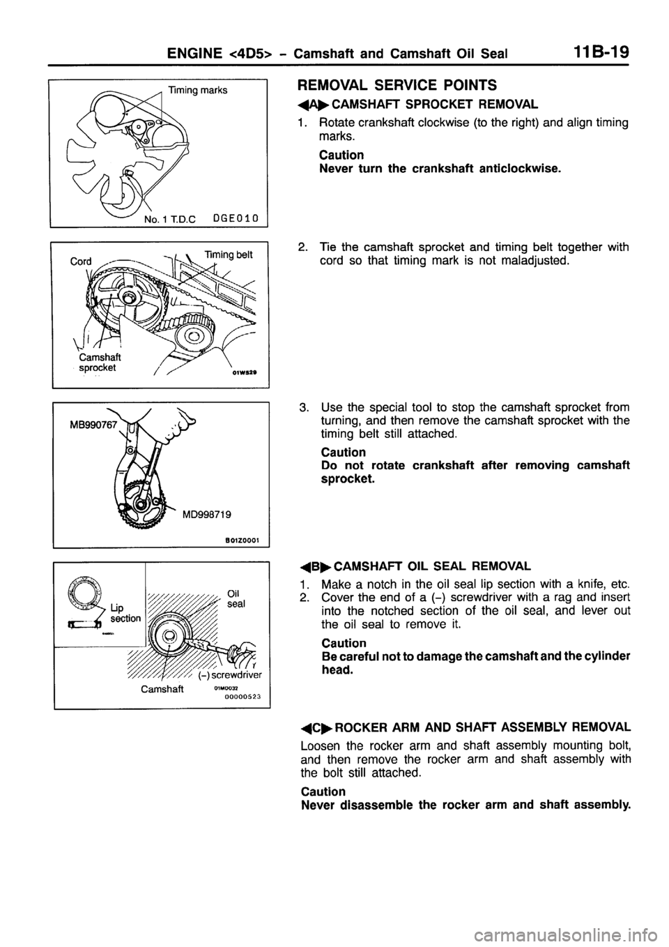 MITSUBISHI PAJERO SPORT 1999 Owners Manual 