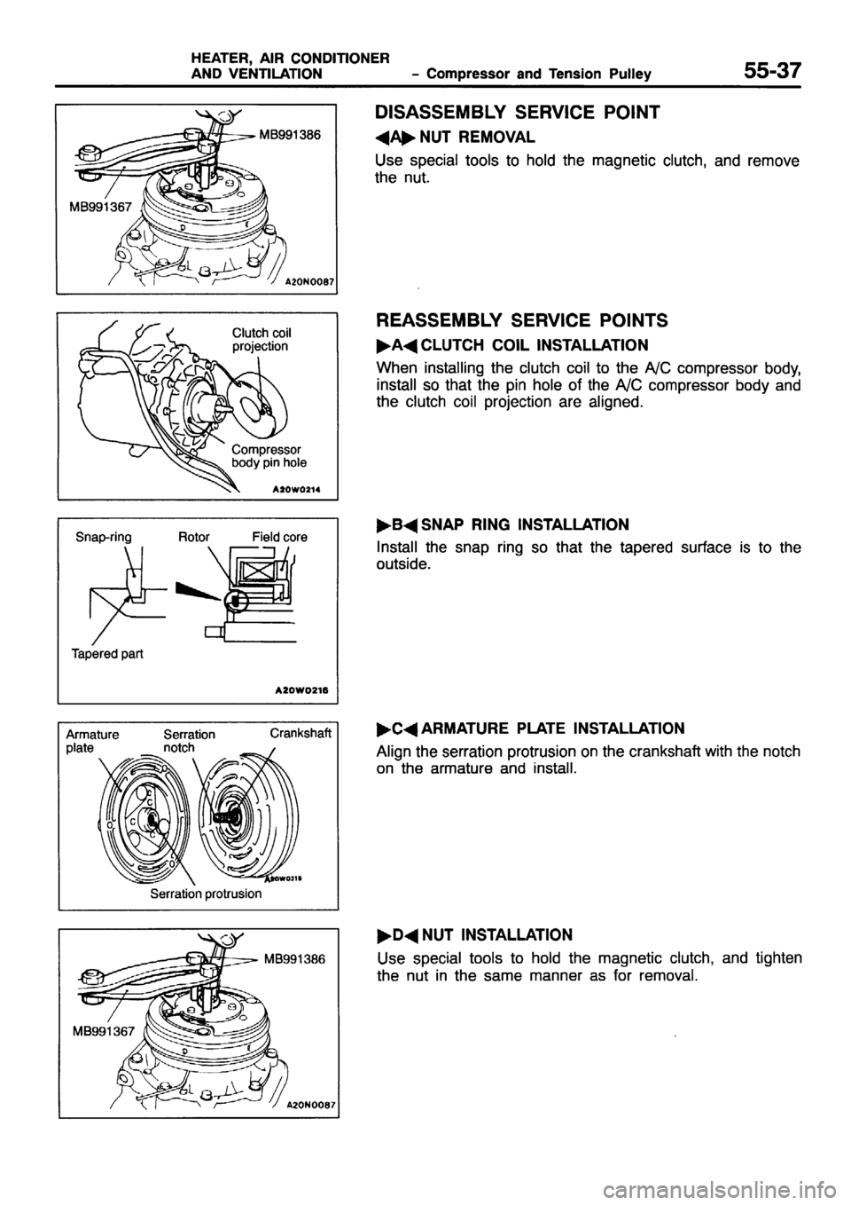 MITSUBISHI PAJERO SPORT 1999  Workshop Manual 