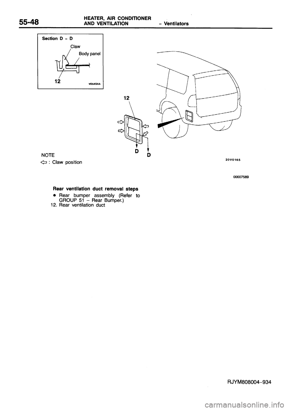 MITSUBISHI PAJERO SPORT 1999 Workshop Manual MITSUBISHI PAJERO SPORT 1999 Workshop Manual