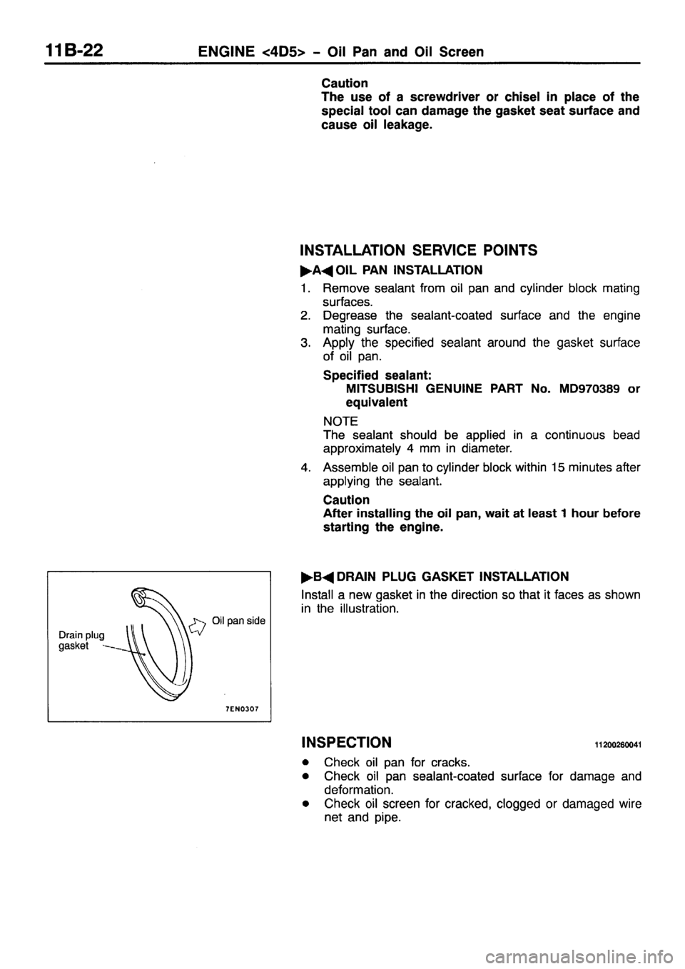 MITSUBISHI PAJERO SPORT 1999 Owners Manual 