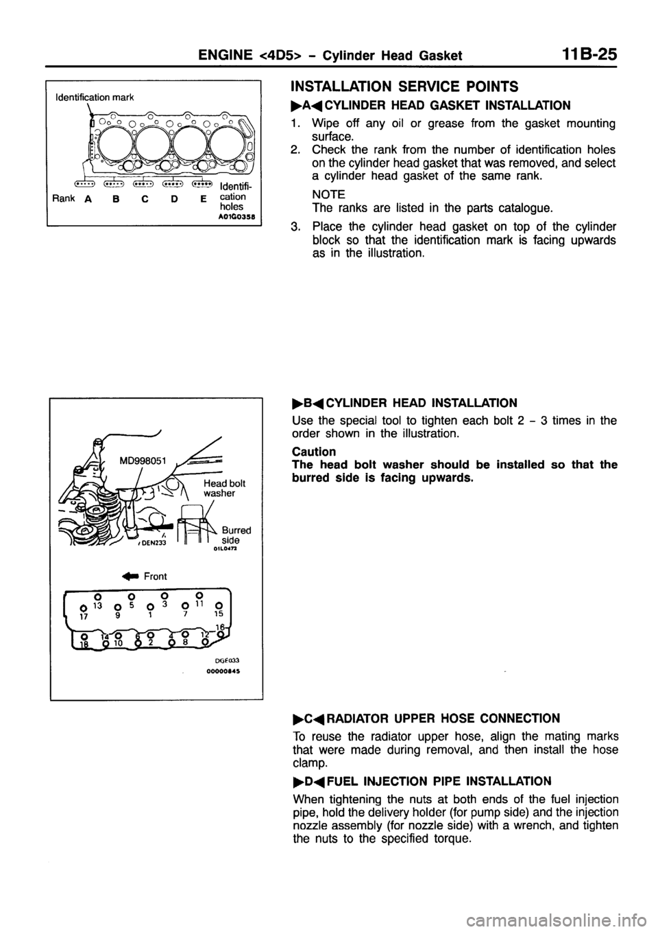 MITSUBISHI PAJERO SPORT 1999 Owners Manual 