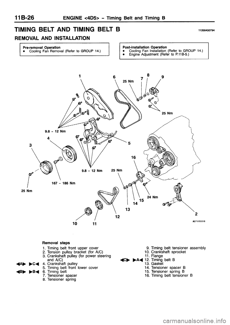 MITSUBISHI PAJERO SPORT 1999 Owners Manual 
