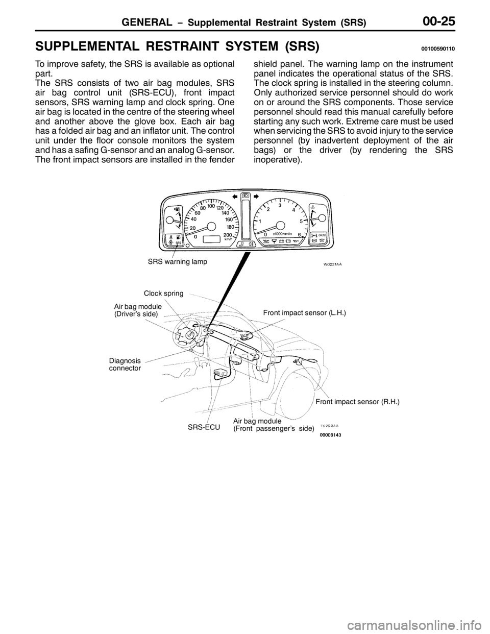 MITSUBISHI PAJERO SPORT 1998 Owners Manual *(1(5$/ ï6XSSOHPHQWDO 5HVWUDLQW 6\VWHP+656,33058
6833/(0(17$/ 5(675$,17 6<67(0+656,334338<3443
7R LPSURYH VDIHW\/WKH 656 LV DYDLODEOH DV RSWLRQDO
SDUW1
7KH 656 FRQVLVWV RI WZR DLU EDJ PRGXOHV/656
DLU MITSUBISHI PAJERO SPORT 1998 Owners Manual *(1(5$/ ï6XSSOHPHQWDO 5HVWUDLQW 6\VWHP+656,33058
6833/(0(17$/ 5(675$,17 6<67(0+656,334338<3443
7R LPSURYH VDIHW\/WKH 656 LV DYDLODEOH DV RSWLRQDO
SDUW1
7KH 656 FRQVLVWV RI WZR DLU EDJ PRGXOHV/656
DLU
