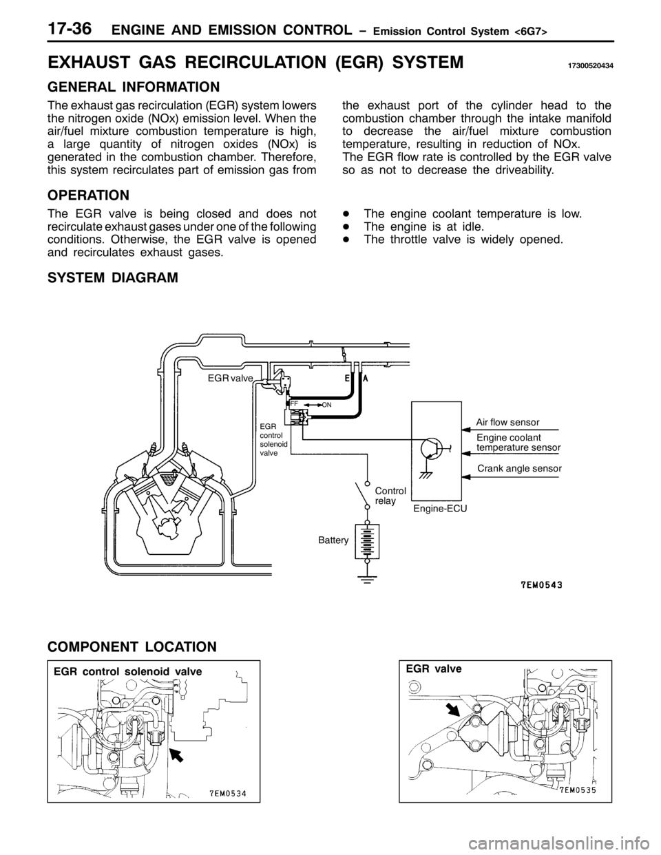 MITSUBISHI PAJERO SPORT 1998 Workshop Manual (1*,1( $1 (0,66,21 &21752/ ï(PLVVLRQ &RQWURO 6\VWHP?9*:!
(*5 FRQWURO VROHQRLG YDOYH(*5 YDOYH
4:069
(;+$867 *$6 5(&,5&8/$7,21+(*5,6<67(04:633853767
*(1(5$/ ,1)250$7,21
7KH H[KDXVW JDV UHFLUFXODWLRQ+( MITSUBISHI PAJERO SPORT 1998 Workshop Manual (1*,1( $1 (0,66,21 &21752/ ï(PLVVLRQ &RQWURO 6\VWHP?9*:!
(*5 FRQWURO VROHQRLG YDOYH(*5 YDOYH
4:069
(;+$867 *$6 5(&,5&8/$7,21+(*5,6<67(04:633853767
*(1(5$/ ,1)250$7,21
7KH H[KDXVW JDV UHFLUFXODWLRQ+(
