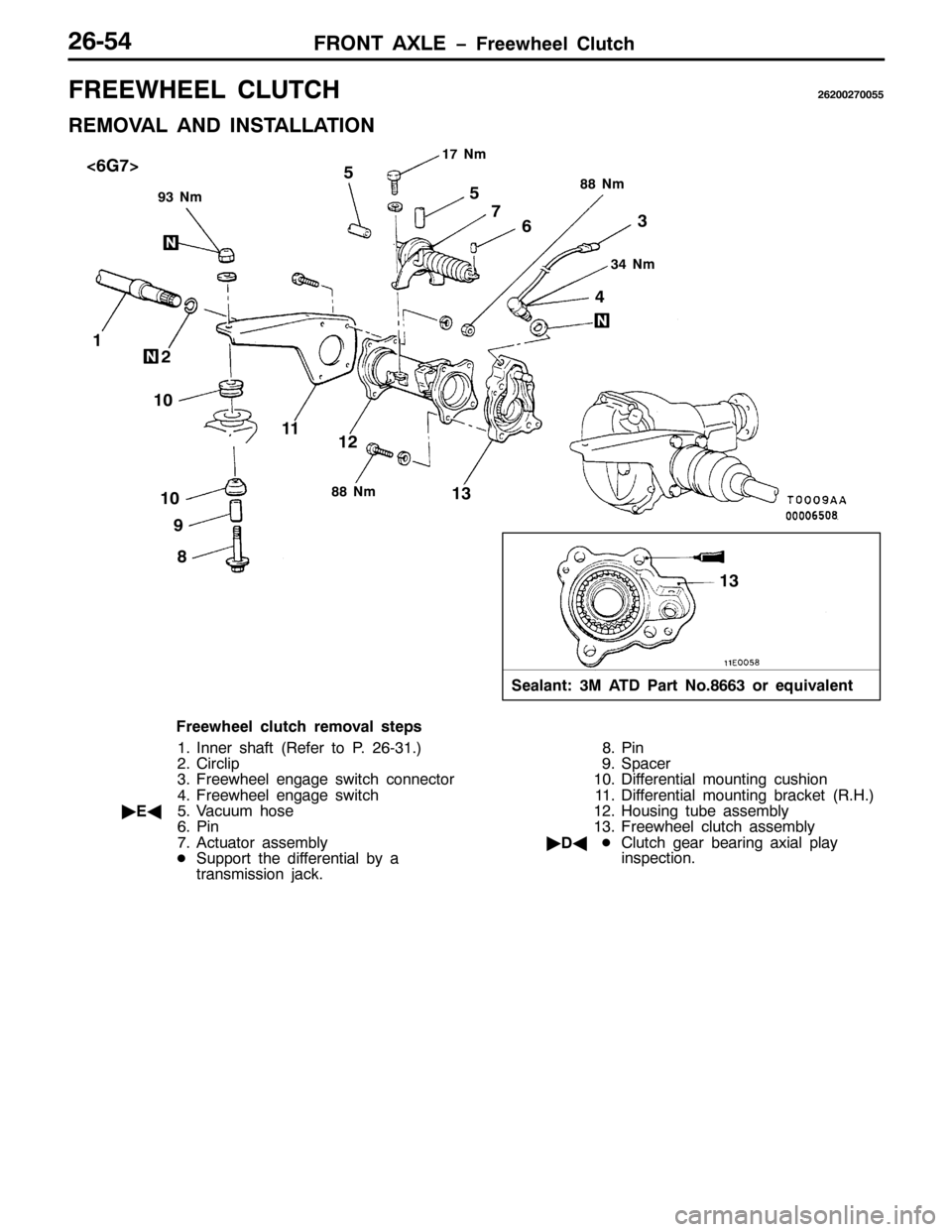 MITSUBISHI PAJERO SPORT 1998 Workshop Manual )5217 $;/( ï)UHHZKHHO &OXWFK59087
)5((:+((/ &/87&+595335:3388
5(029$/ $1 ,167$//$7,21
<61P
4:1P
;;1P
671P
;;1P
4
56
7 8
9 :
; < 43
44
45
46
438
6HDODQW=60 $7 3DUW 1R1;996RU HTXLYDOHQW
46
?9*:!
)UHH MITSUBISHI PAJERO SPORT 1998 Workshop Manual )5217 $;/( ï)UHHZKHHO &OXWFK59087
)5((:+((/ &/87&+595335:3388
5(029$/ $1 ,167$//$7,21
<61P
4:1P
;;1P
671P
;;1P
4
56
7 8
9 :
; < 43
44
45
46
438
6HDODQW=60 $7 3DUW 1R1;996RU HTXLYDOHQW
46
?9*:!
)UHH