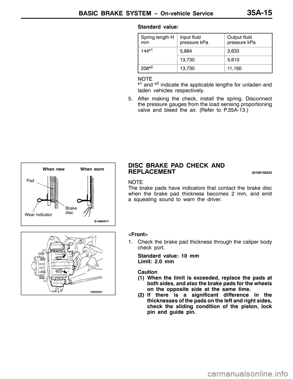 MITSUBISHI PAJERO SPORT 1998 Workshop Manual %$6,& %5$.( 6<67(0 ï2Q0YHKLFOH 6HUYLFH68$048
6WDQGDUG YDOXH=
6SULQJ OHQJWK +
PP,QSXW IOXLG
SUHVVXUH N3D2XWSXW IOXLG
SUHVVXUH N3D
477-48/;;76/966
46/:638/943
53;-546/:6344/493
127(
-4DQG-5LQGLFDWH WKH MITSUBISHI PAJERO SPORT 1998 Workshop Manual %$6,& %5$.( 6<67(0 ï2Q0YHKLFOH 6HUYLFH68$048
6WDQGDUG YDOXH=
6SULQJ OHQJWK +
PP,QSXW IOXLG
SUHVVXUH N3D2XWSXW IOXLG
SUHVVXUH N3D
477-48/;;76/966
46/:638/943
53;-546/:6344/493
127(
-4DQG-5LQGLFDWH WKH