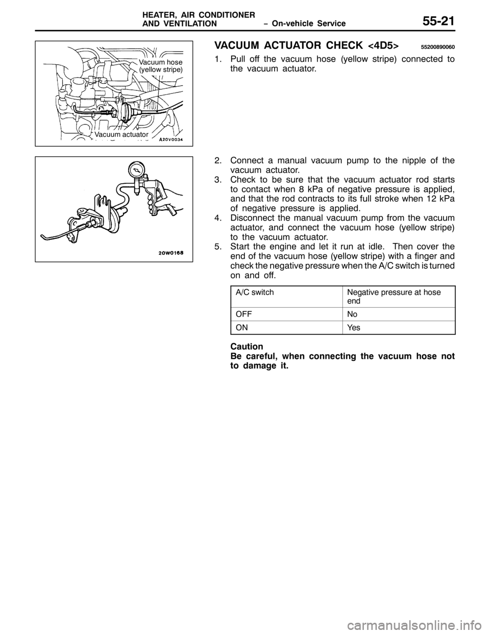 MITSUBISHI PAJERO SPORT 1998 Workshop Manual ï2Q0YHKLFOH 6HUYLFH +($7(5/$,5 &21,7,21(5
$1 9(17,/$7,2188054
9$&880 $&78$725 &+(&.?78!88533;<3393
413XOO RII WKH YDFXXP KRVH+\HOORZ VWULSH,FRQQHFWHG WR
WKH YDFXXP DFWXDWRU1
51&RQQHFW D PDQXDO YDF MITSUBISHI PAJERO SPORT 1998 Workshop Manual ï2Q0YHKLFOH 6HUYLFH +($7(5/$,5 &21,7,21(5
$1 9(17,/$7,2188054
9$&880 $&78$725 &+(&.?78!88533;<3393
413XOO RII WKH YDFXXP KRVH+\HOORZ VWULSH,FRQQHFWHG WR
WKH YDFXXP DFWXDWRU1
51&RQQHFW D PDQXDO YDF