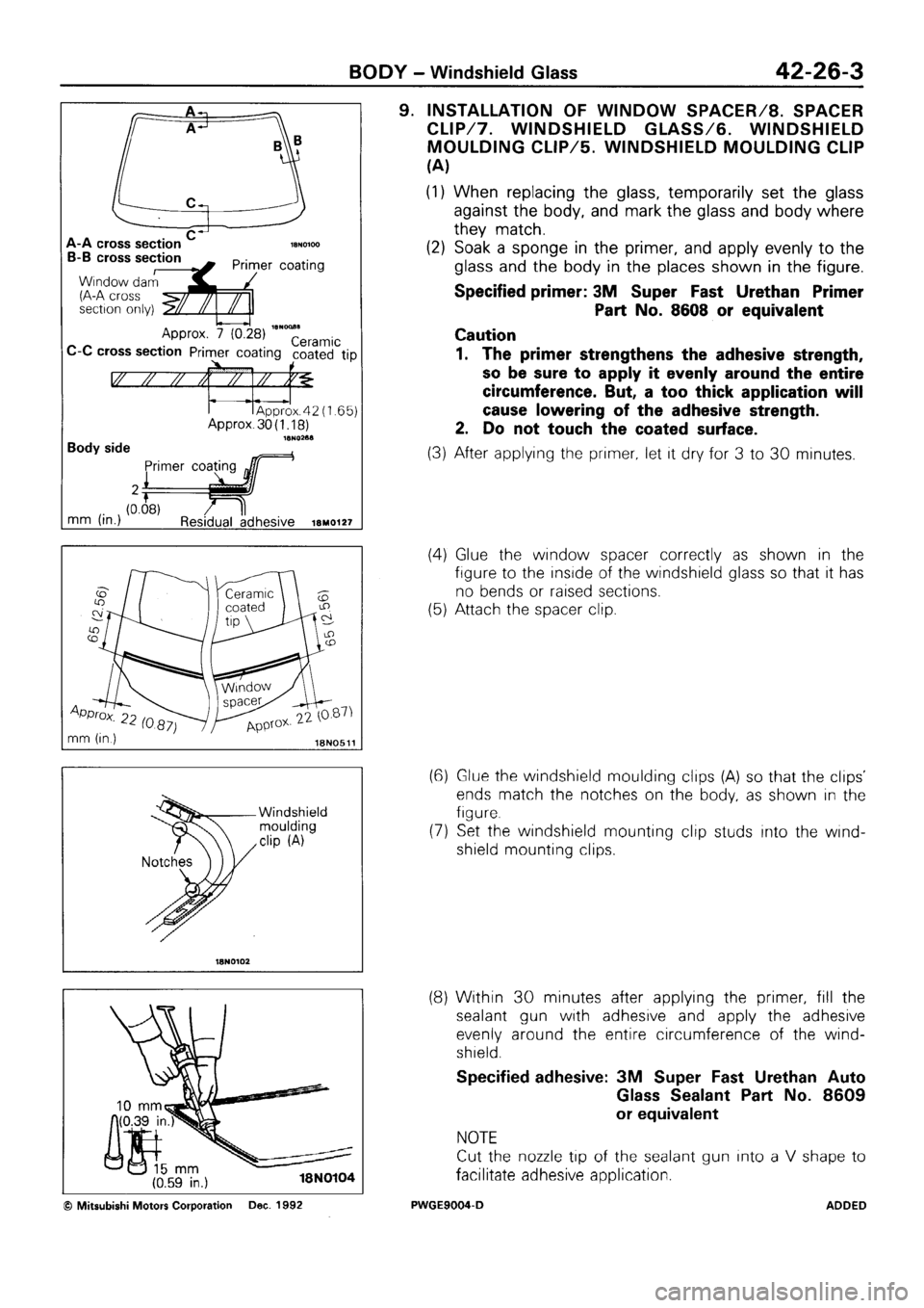 MITSUBISHI SIGMA 1991  Workshop Manual 