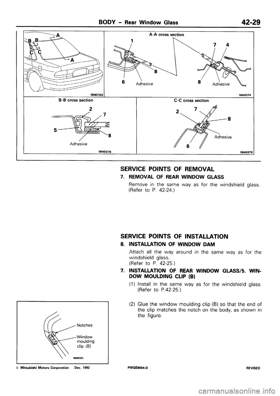 MITSUBISHI SIGMA 1991  Workshop Manual 