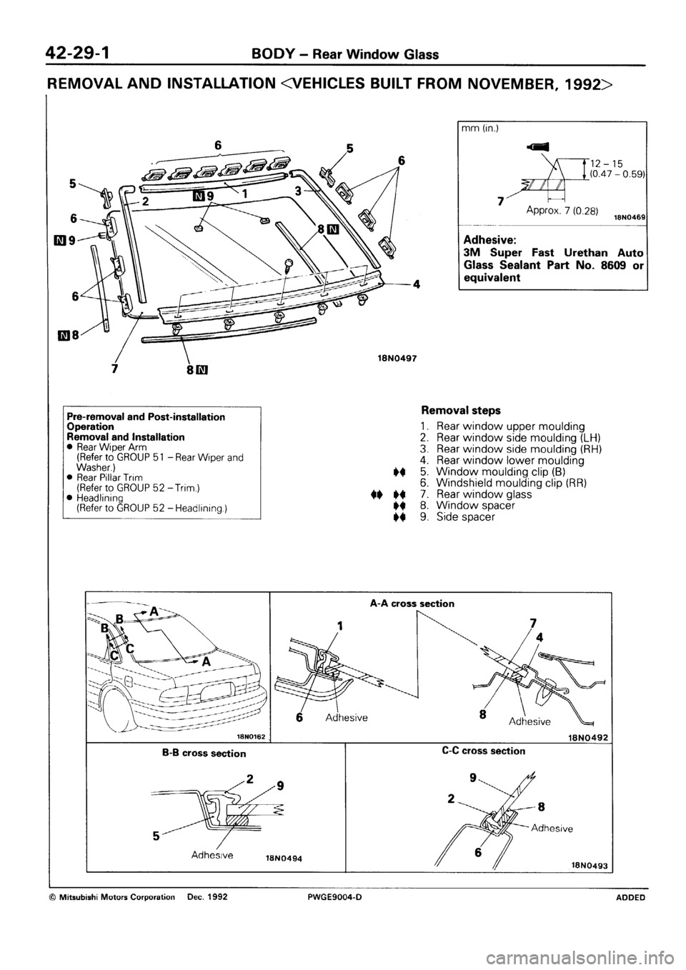 MITSUBISHI SIGMA 1991  Workshop Manual 