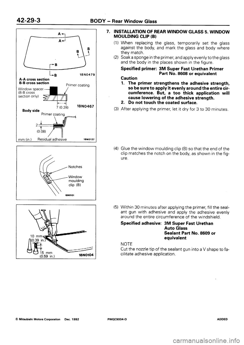 MITSUBISHI SIGMA 1991  Workshop Manual 