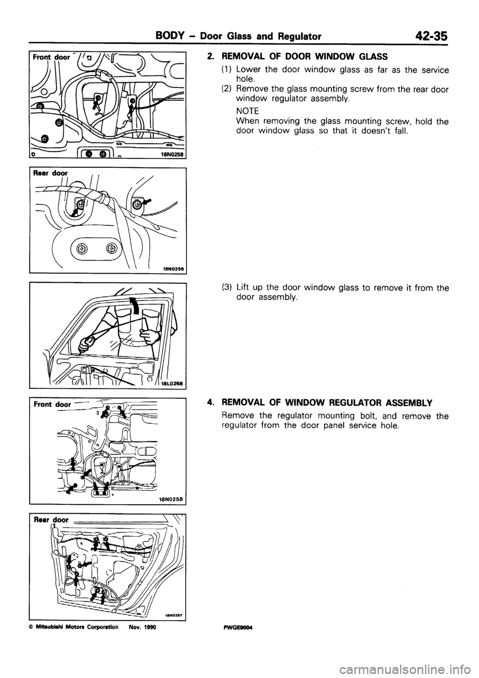MITSUBISHI SIGMA 1991 Workshop Manual MITSUBISHI SIGMA 1991 Workshop Manual